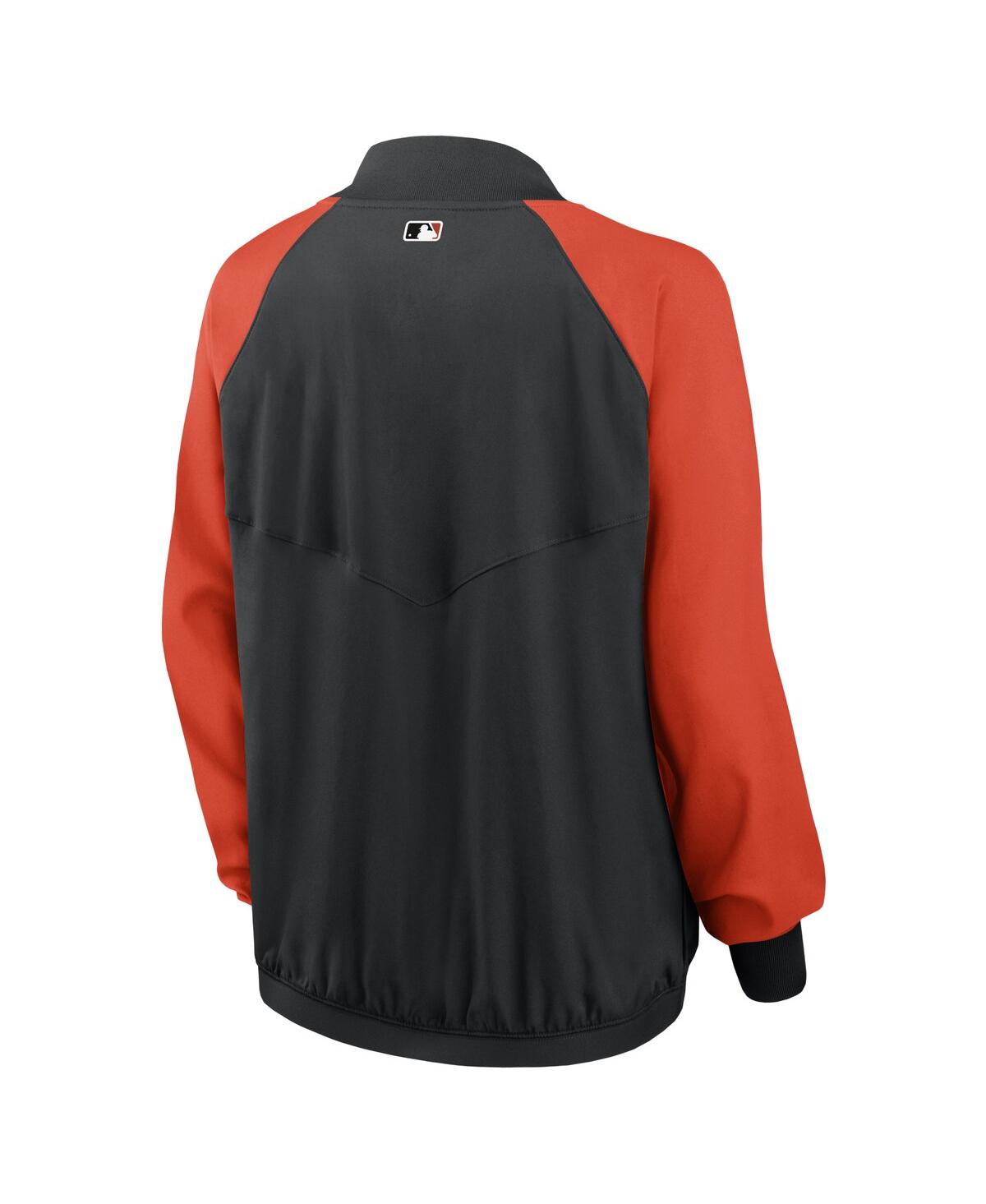 Nike Women's  Black Baltimore Orioles Authentic Collection Team Raglan Performance Full-zip Jacket In Black