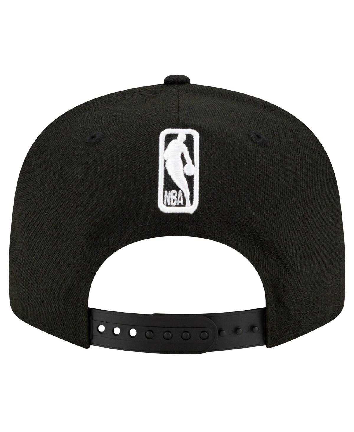 NEW ERA MEN'S NEW ERA PHOENIX SUNS BLACK & WHITE 9FIFTY SNAPBACK HAT 