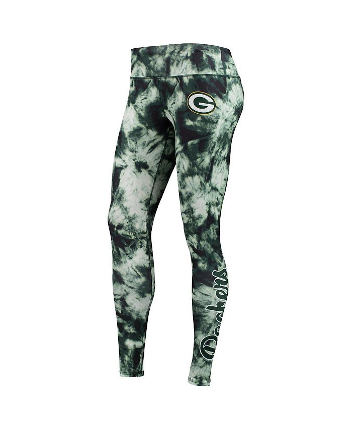 Tie Dye Leggings Green Black