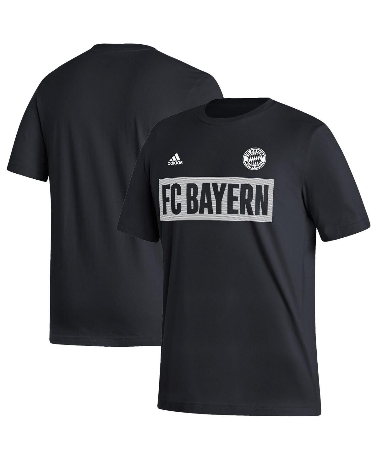 Shop Adidas Originals Men's Adidas Black Bayern Munich Culture Bar T-shirt