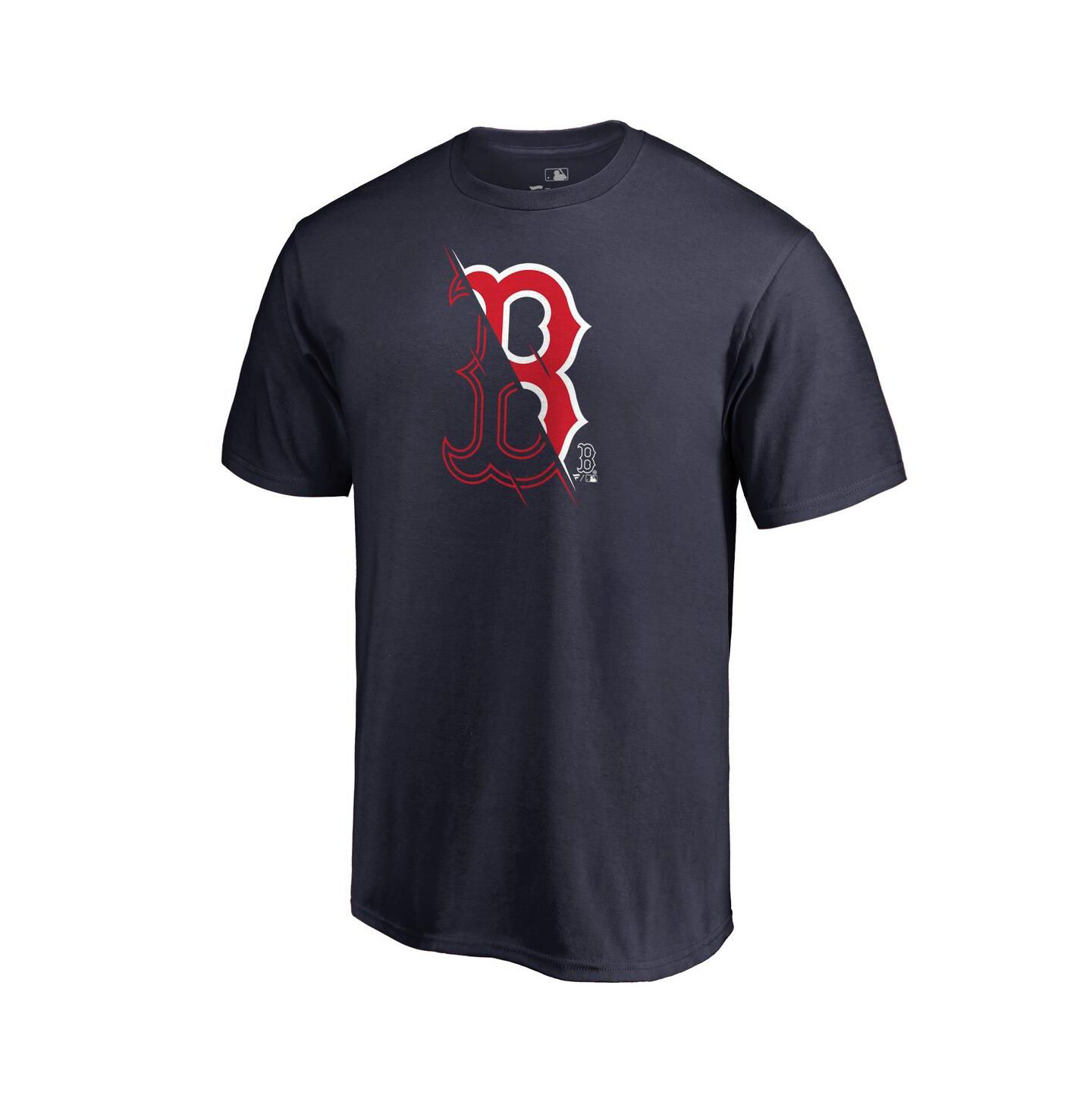 Мужская футболка Fanatics Navy Boston Red Sox X-Ray — фото 1