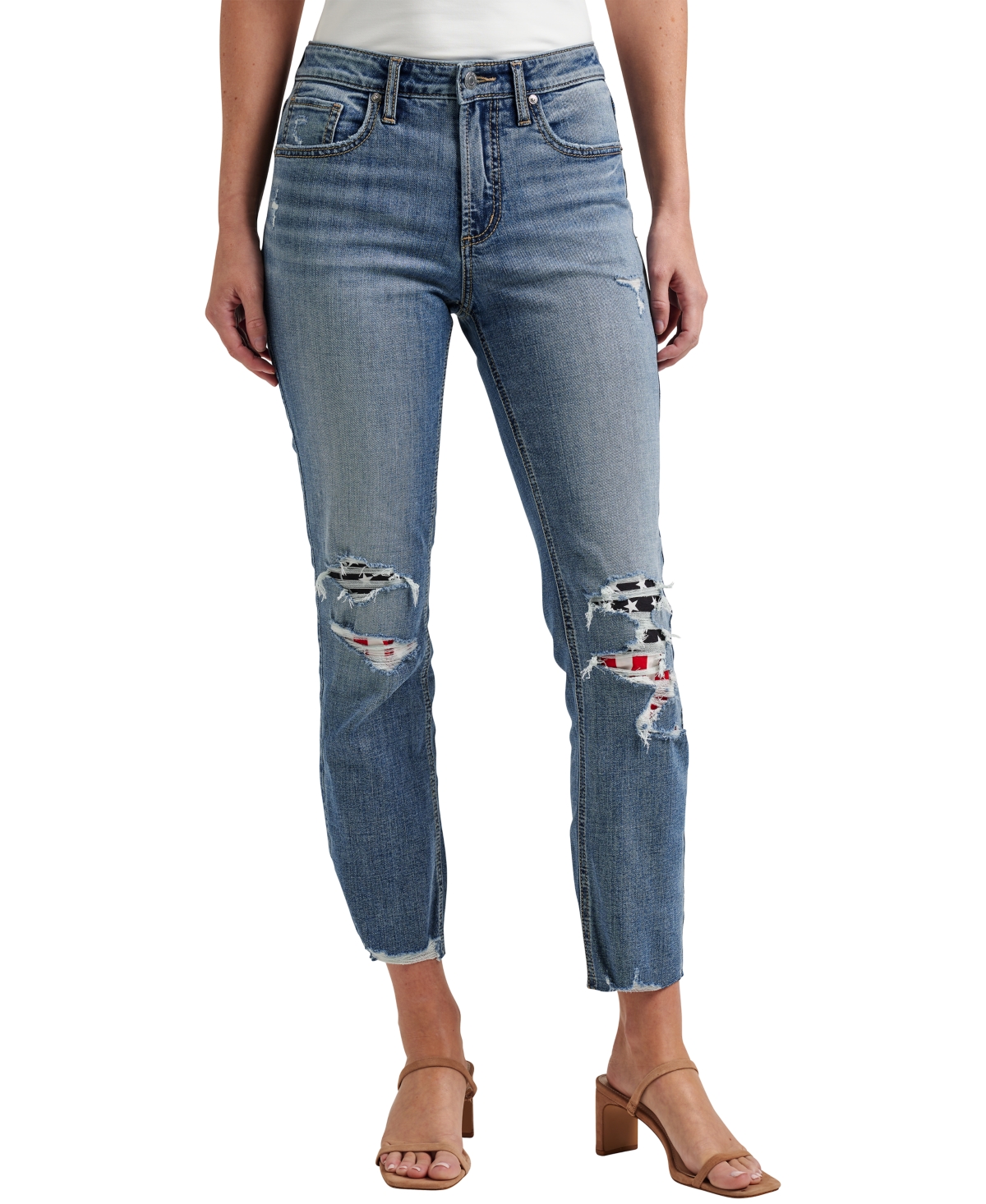 Shop Silver Jeans Co. Most Wanted Mid Rise Americana Straight Leg Jeans In Indigo