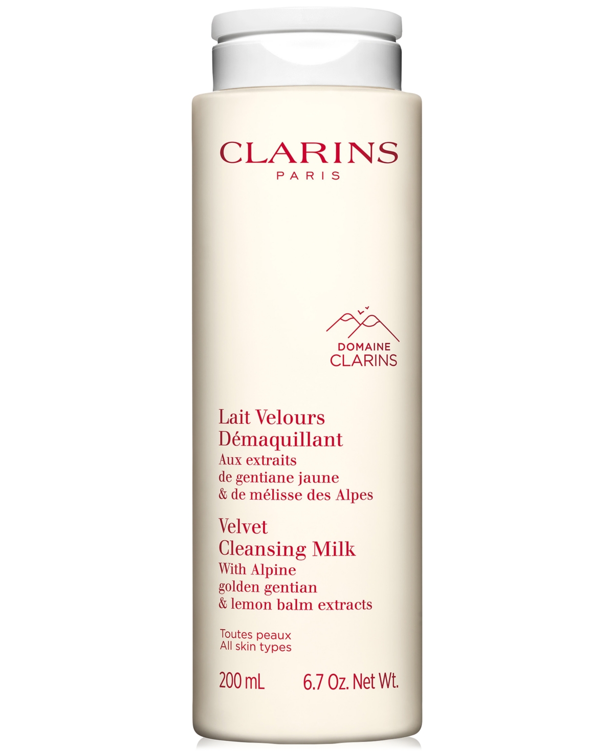 Clarins Velvet Cleansing Milk, 6.7 Oz. In White