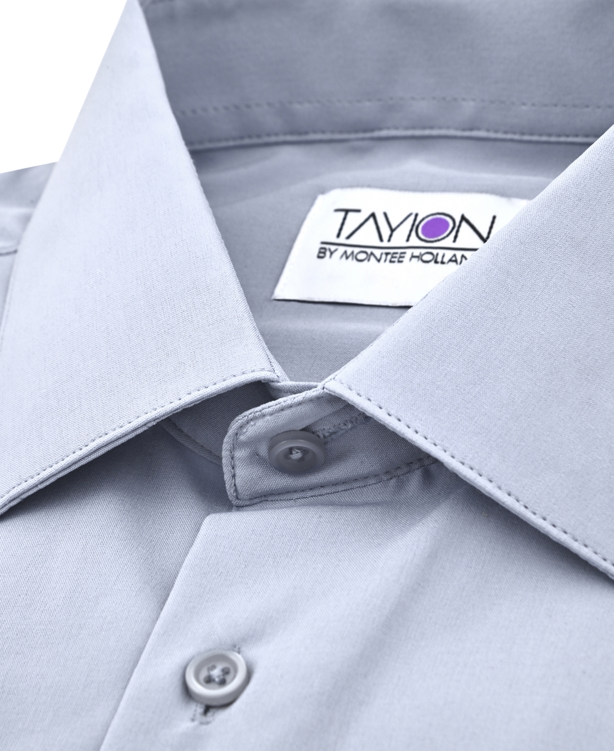Tayion Collection Men's Solid Dress Shirt
