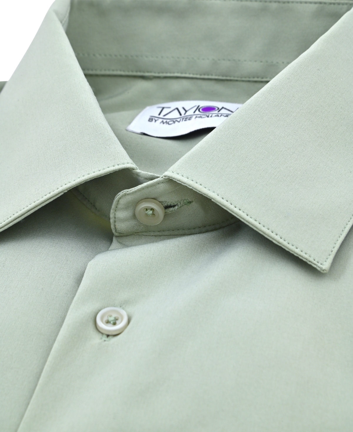 Tayion Collection Men's Solid Dress Shirt