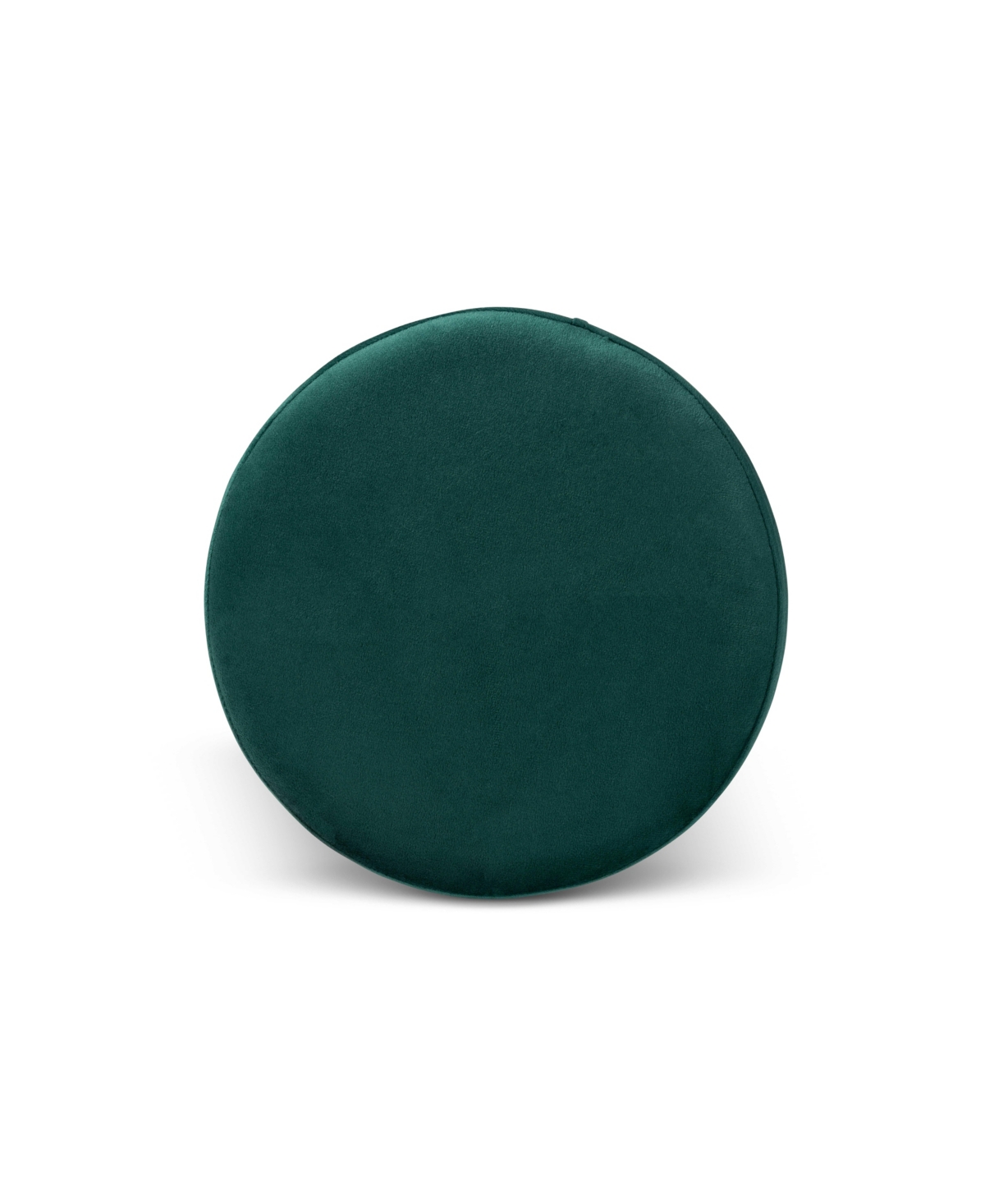 Baxton Studio Chaela Contemporary Glam And Luxe Velvet Fabric Upholstered And Finished Metal Ottoman In Green,gold