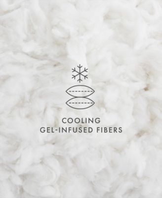 Plush Down Alternative Cooling Gel-Infused Fibers 2-Pack Pillows, King