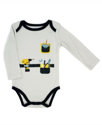 Baby Boys Construction Long Sleeve Bodysuit, Pants and Socks, 3 Piece Set