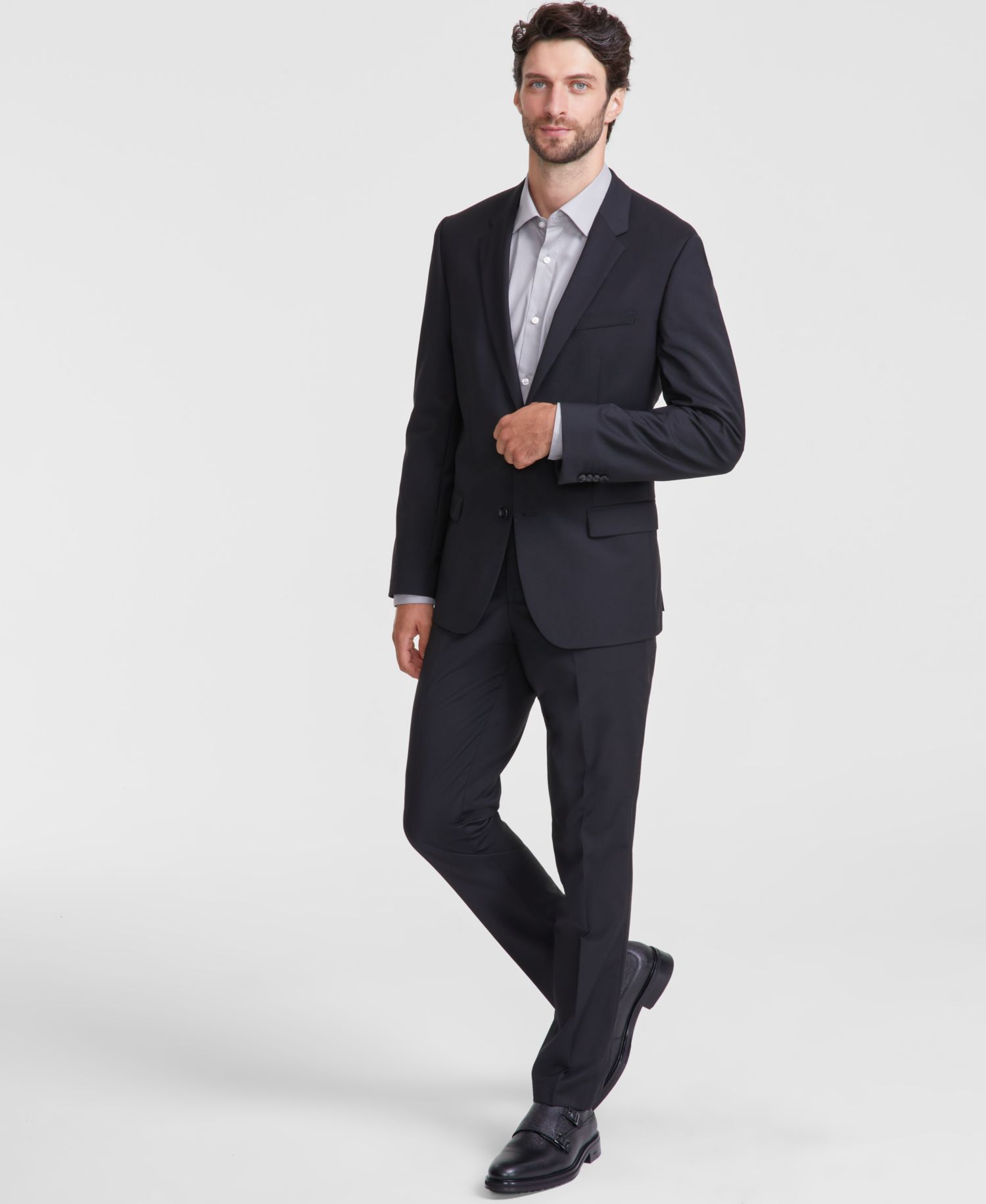 Men's Slim-Fit Superflex Stretch Solid Suit Jacket