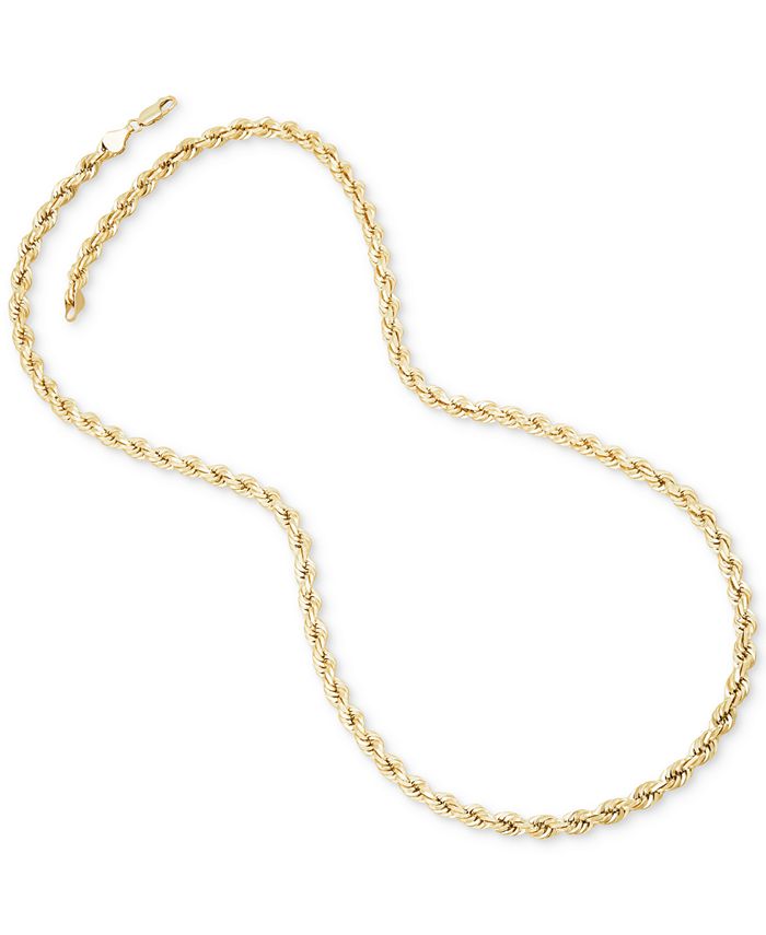 Macy's Semi-Solid Glitter Rope Chain 26