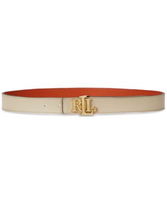 【ラルフローレン】Logo Reversible Pebbled Leather Belt Lauren Ralph Lauren 1.25