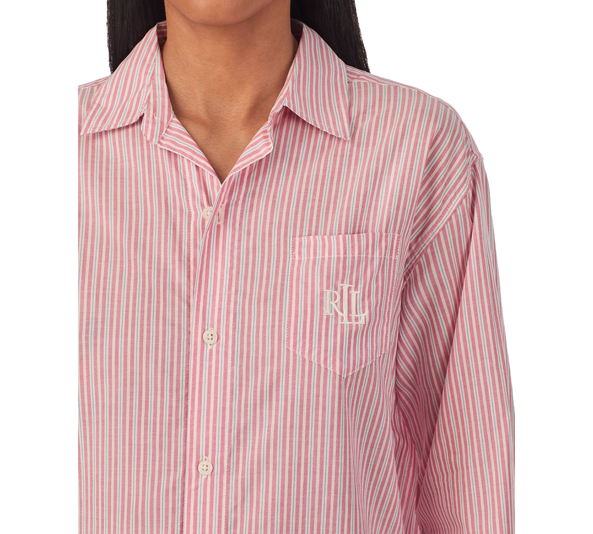 Lauren Ralph Lauren Women's Long-Sleeve His Shirt Sleepshirt