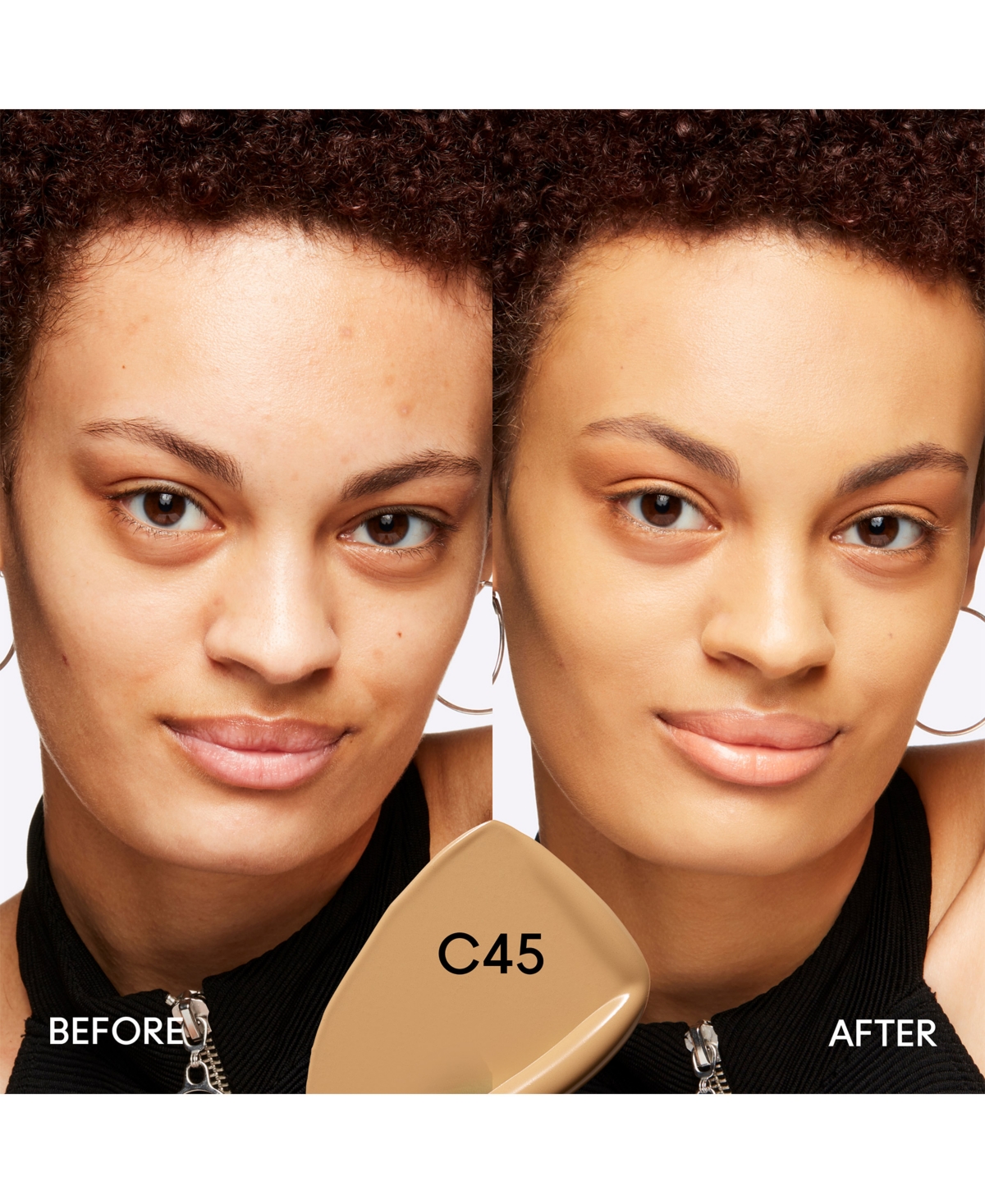 Mac Studio Fix Fluid Spf 15 24hr Matte Foundation + Oil Control, 1 Oz. In C45 (medium Beige With A Olive Undertone