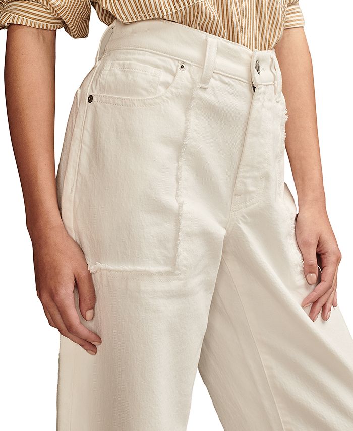 Lucky Brand Women's Legend Patch-Pocket Wide-Leg Jeans - Macy's
