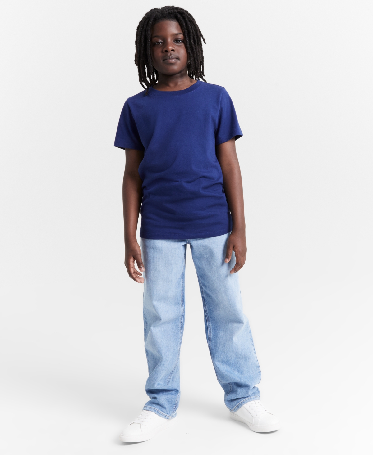 Epic Threads Little And Big Boys Solid T-shirt, Created For Macy's In Blue