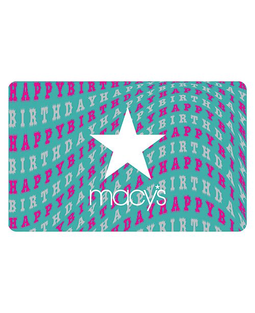 Macy's Birthday E- Gift Card & Reviews - Gift Cards - Macy's