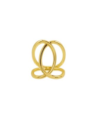 14K Gold-Plated Tall Infinity Ring