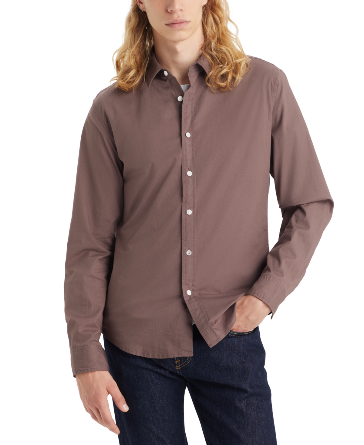 Levi's Men's Battery Housemark Stretch Slim-Fit Shirt