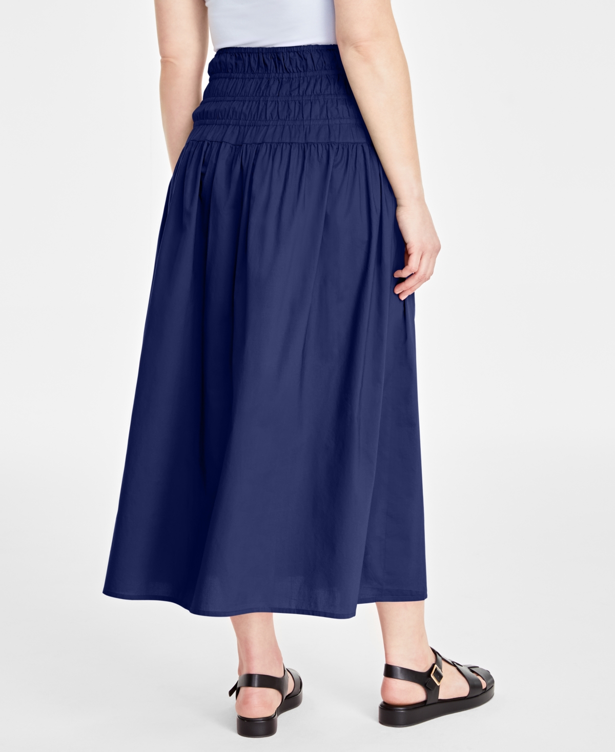 On 34th Women's Cotton Poplin Maxi Skirt, Created for Macy's