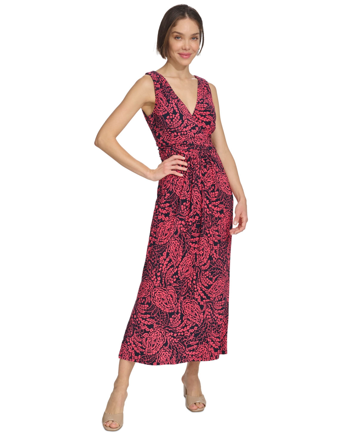 Tommy Hilfiger Women's Printed Maxi Dress In Skycpt,prd