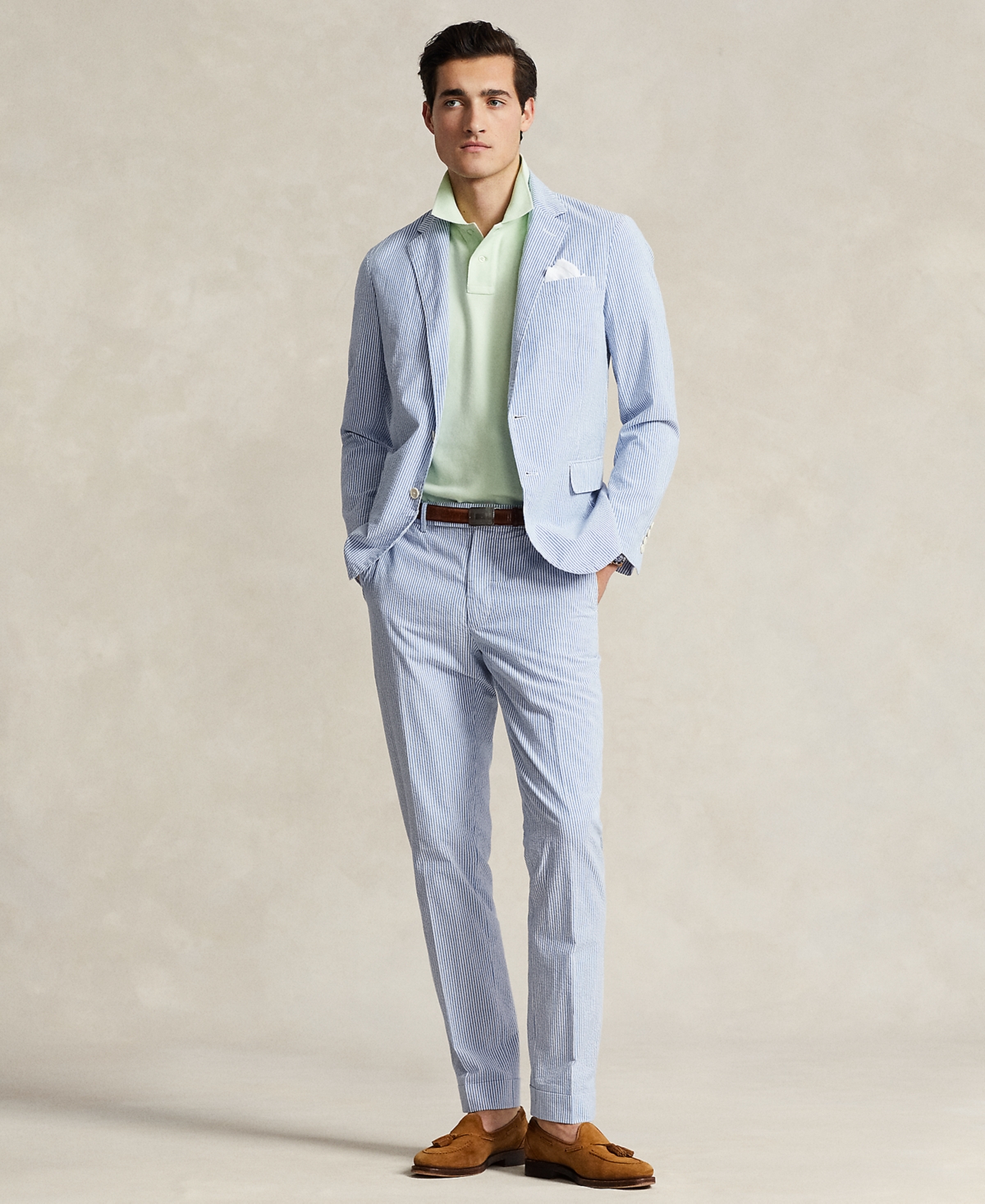 POLO RALPH LAUREN MEN'S POLO SOFT SEERSUCKER SUIT JACKET 