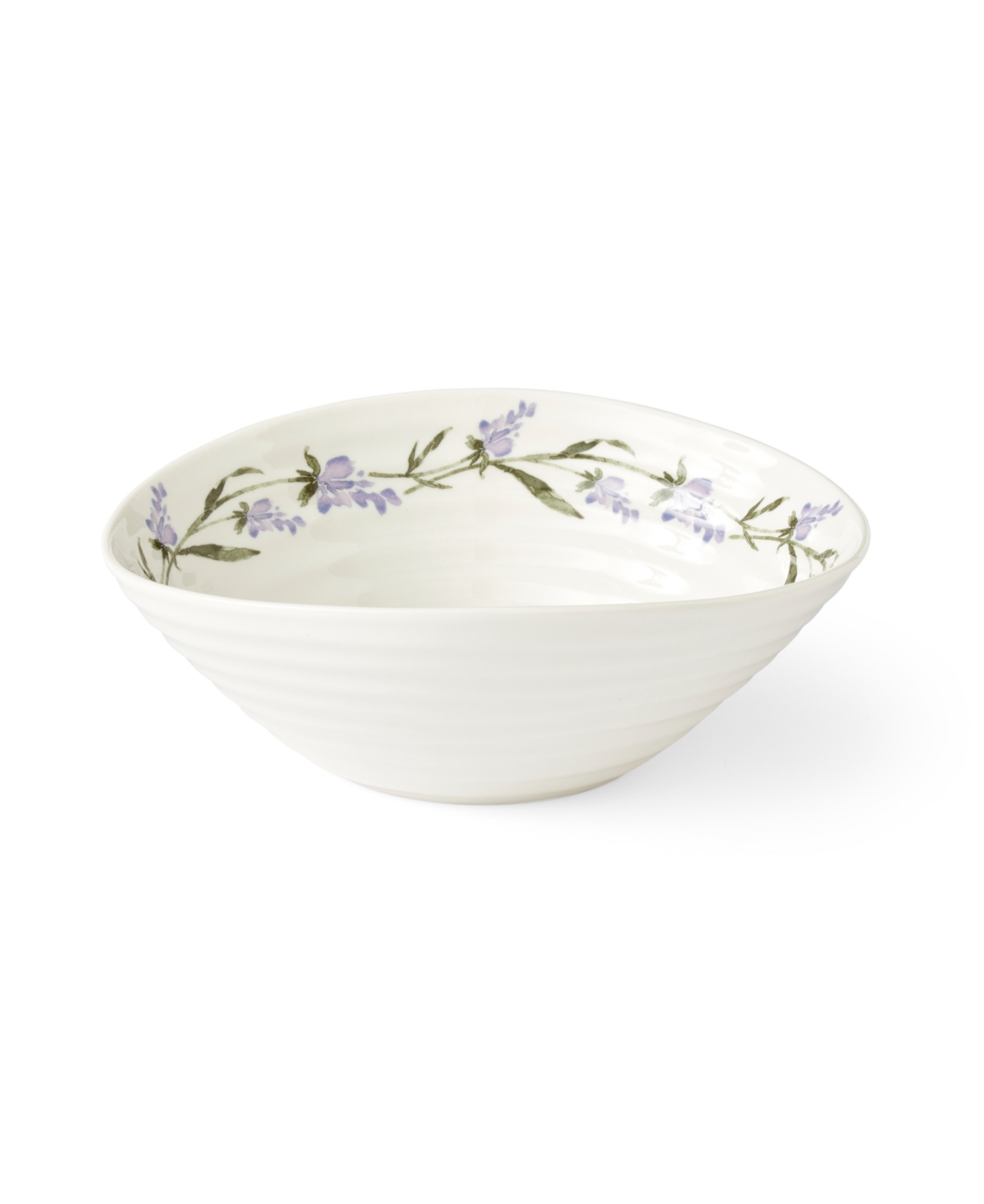 Portmeirion Sophie Conran Lavandula Cereal Bowls, Set Of 4 In White