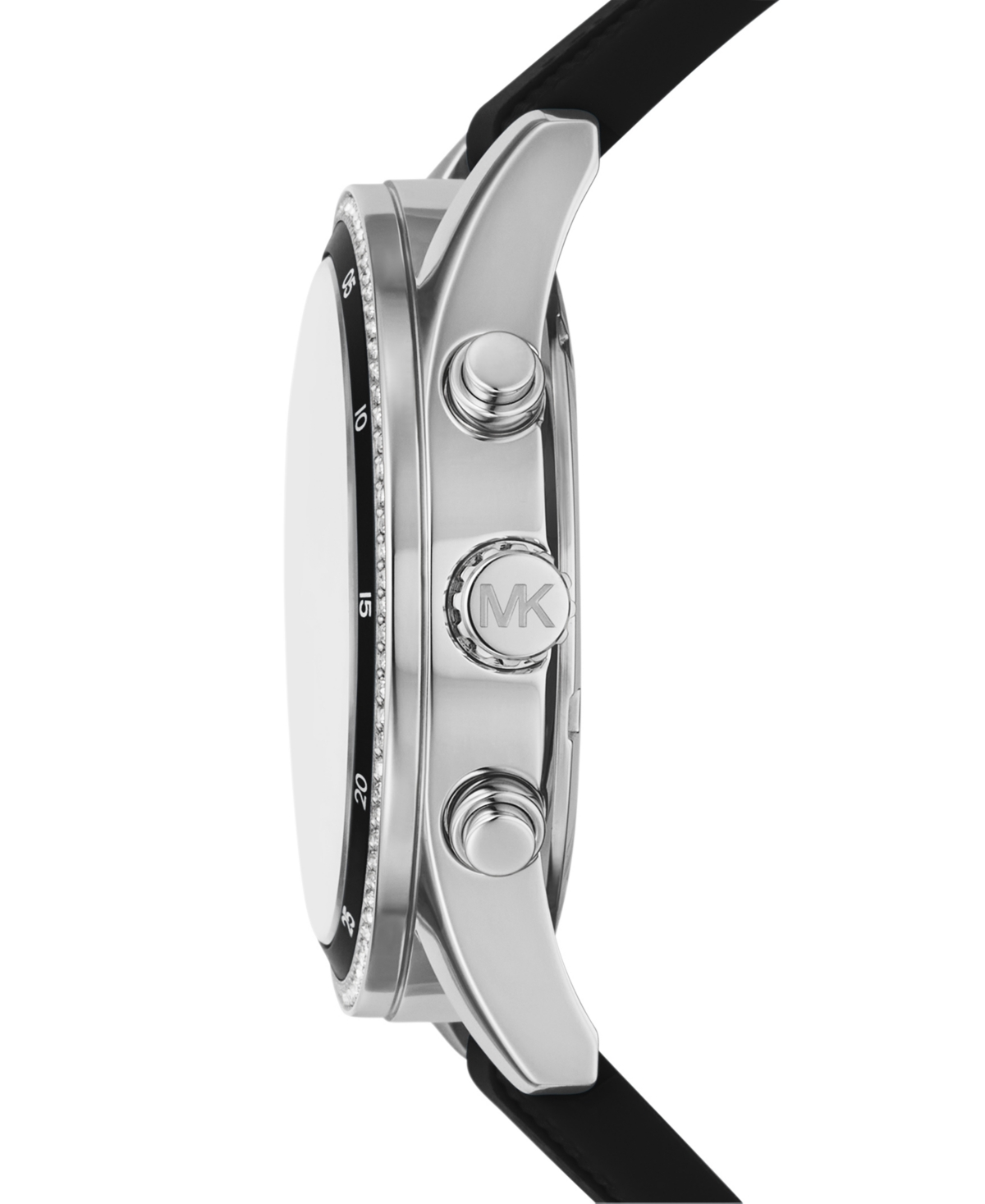 Shop Michael Kors Women's Hadyn Chronograph Black Silicone Watch 42mm