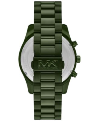 RE ARRIVAL/再入荷 Michael Kors Men's Lexington Chronograph Olive Stainless Nintendo Switch