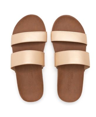 Women s Zensole Vistas Faux Leather Double Strap Slide Sandals