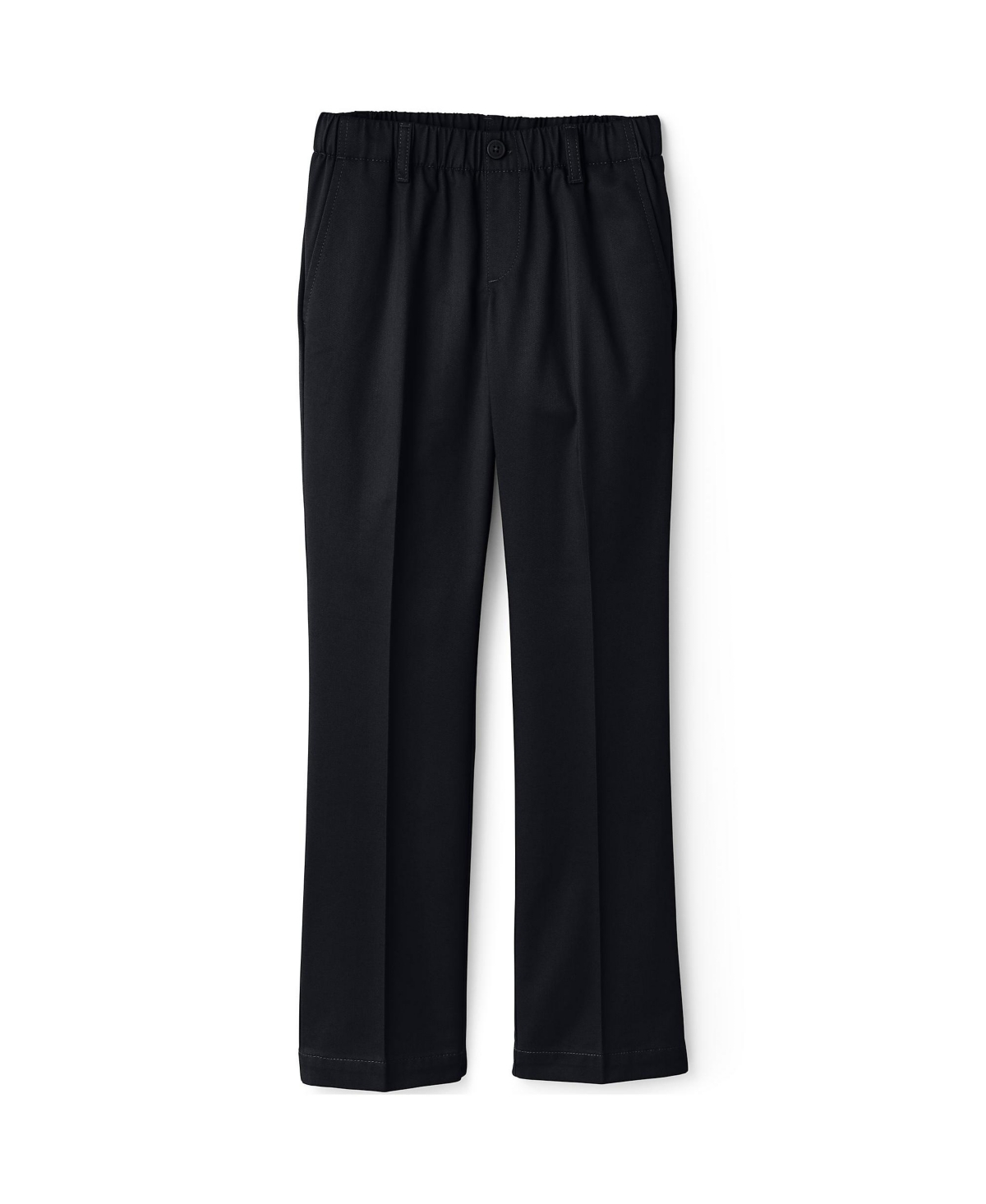 Lands' End Big Girls School Uniform Elastic Waist Pull-On Chino Pants