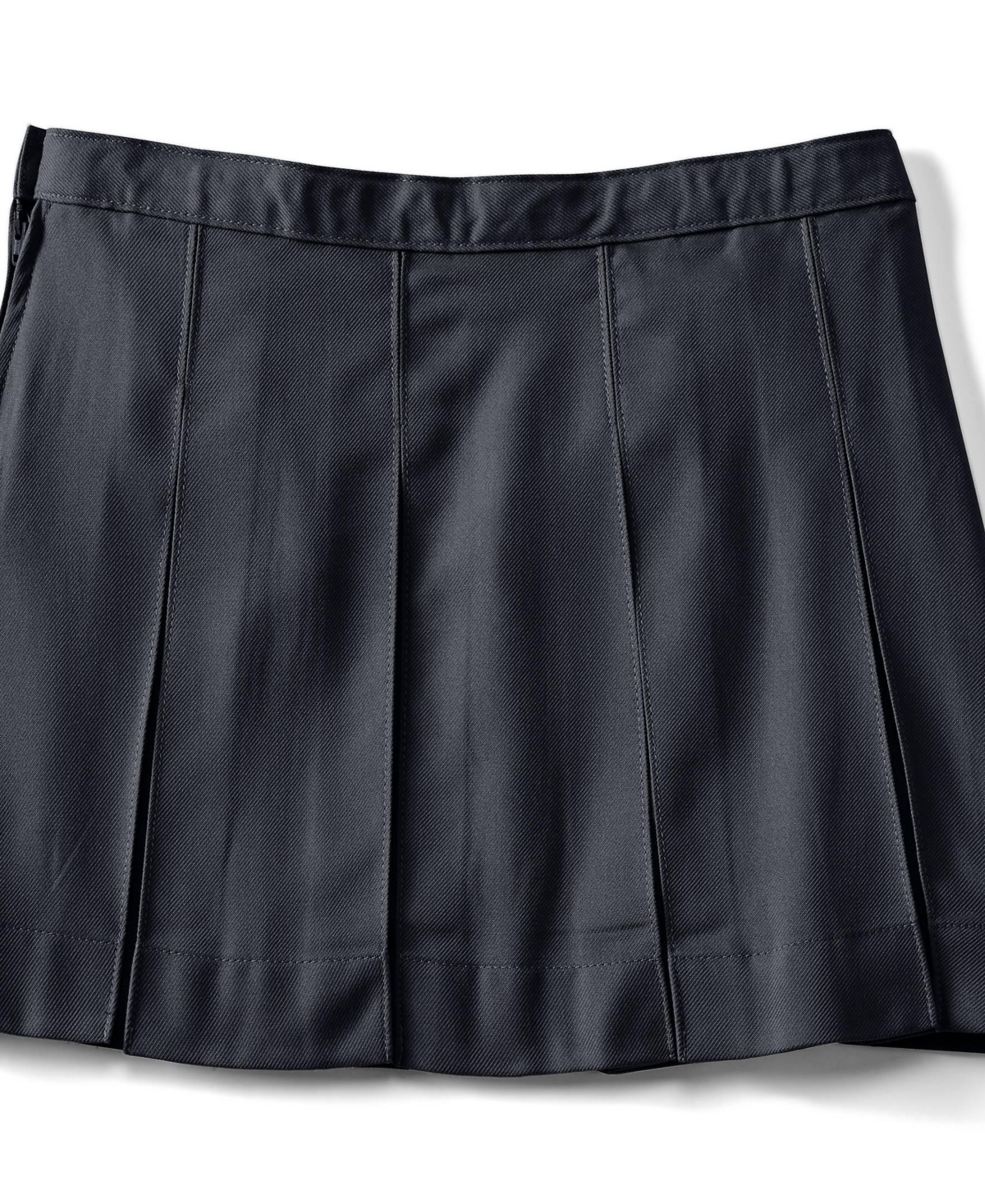 Lands' End Big Girls Box Pleat Skirt Above The Knee