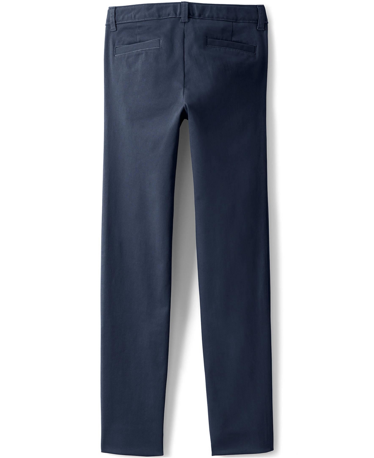 Lands' End Big Girls School Uniform Slim Fit Stretch Chino Pants