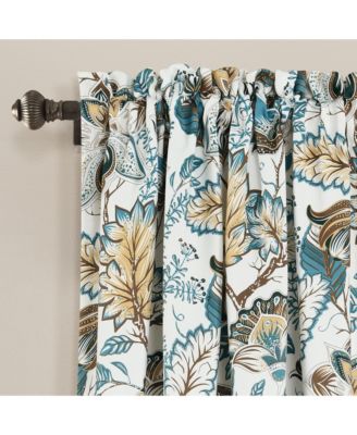 Cynthia Jacobean Light Filtering Window Curtain Panels