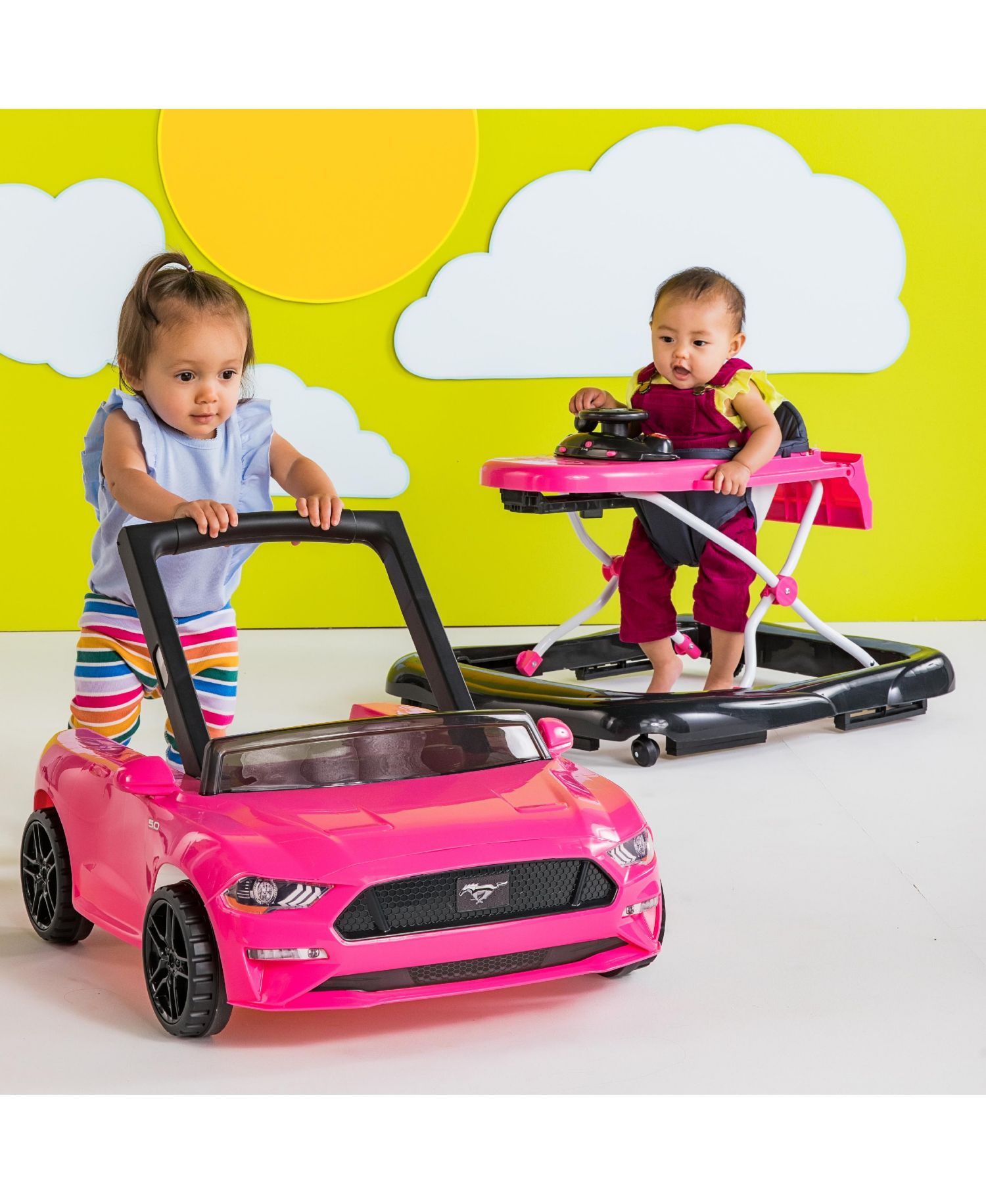 Ways to Play Walker™ - Ford Mustang, Pink, 4-in-1 Walker