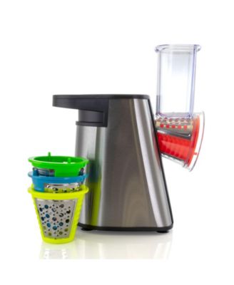 4 in 1 Stainless Steel Electric Salad Maker, Salad Shooter, Shredder, Slicer, Chopper and Shooter