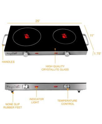 1700 Watts Ceramic Infrared Double Electric Cooktop