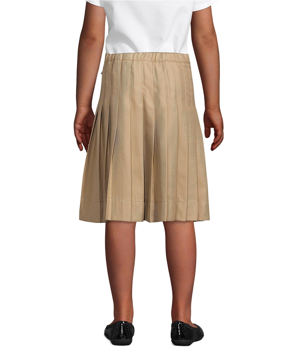 Lands' End Little Girls Pleated Skirt Below the Knee