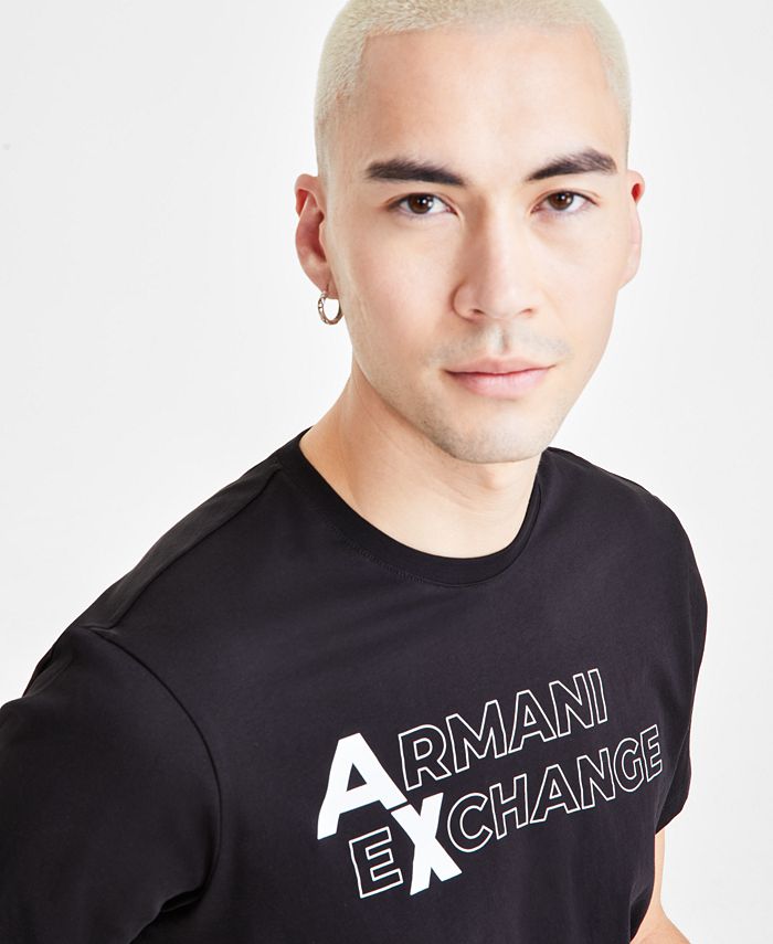 A|X Armani Exchange Men's Short Sleeve Crewneck Logo Graphic T-Shirt ...