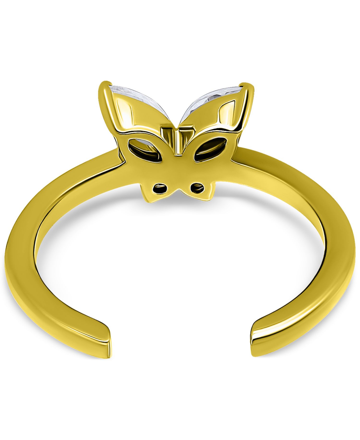 Cubic Zirconia Butterfly Toe Ring