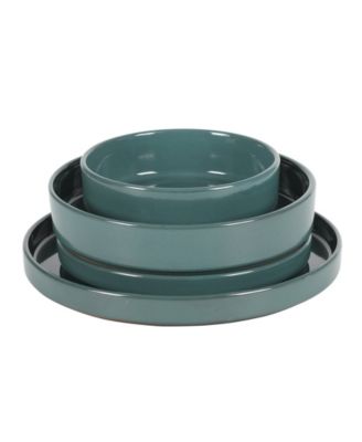 Double Bowl 16 Pc. Dinnerware Set, Service for 4