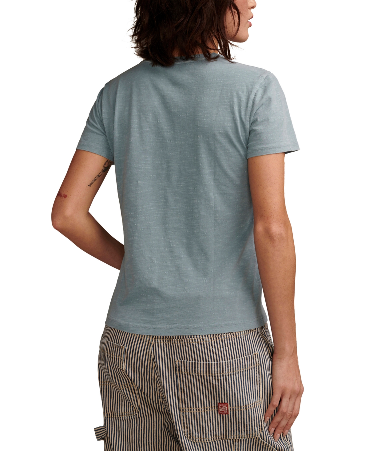 Shop Lucky Brand Women's Cotton Laurel Canyon Country Store Classic T-shirt In Mountain Spring