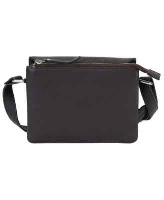 Pebble Leather Connie Crossbody Handbag