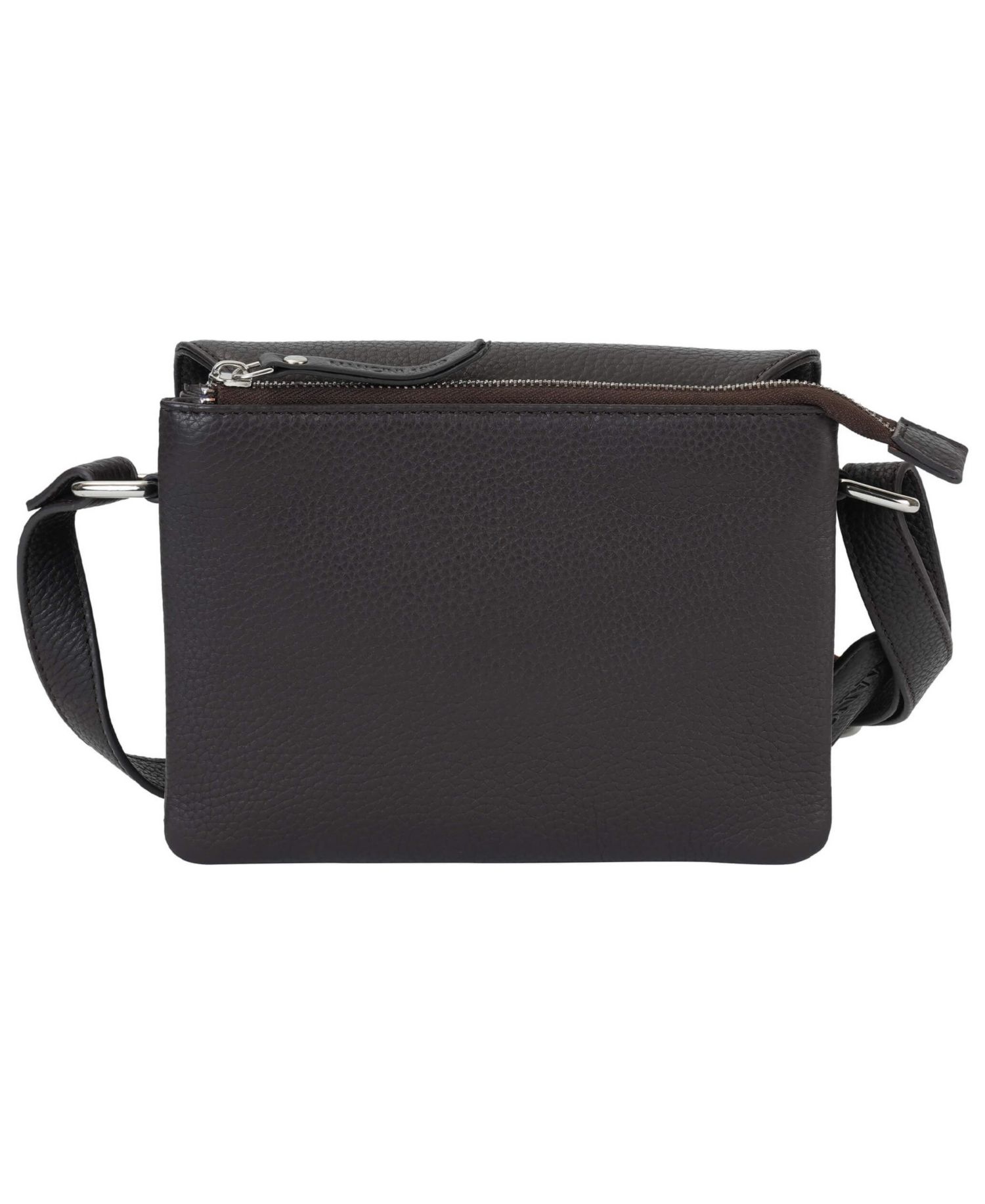 Pebble Leather Connie Crossbody Handbag