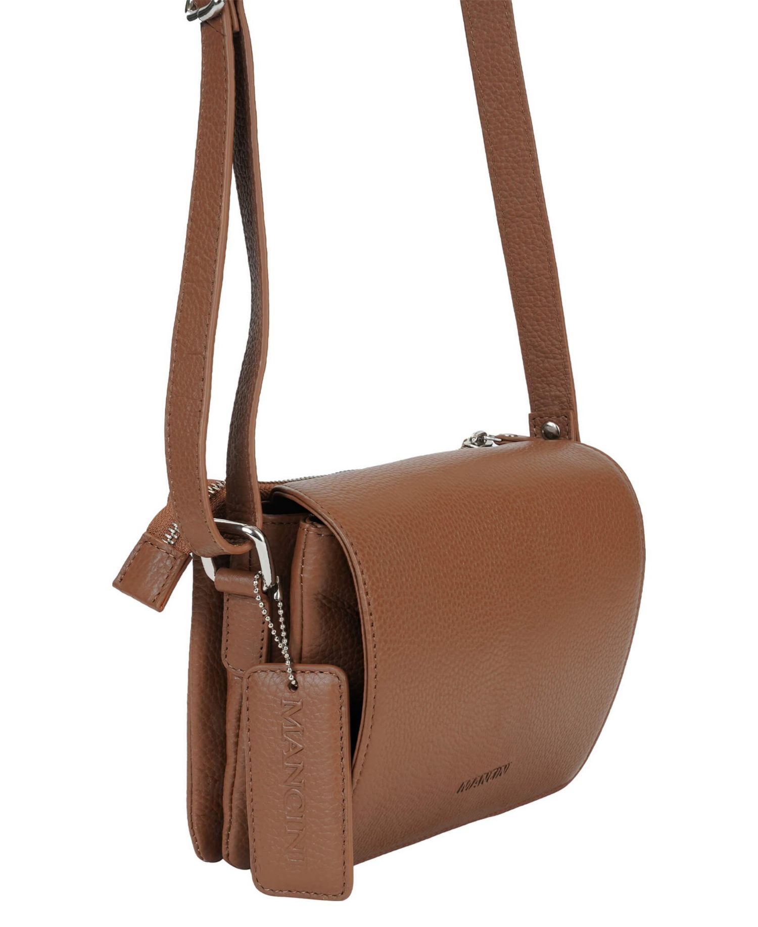 Pebble Leather Connie Crossbody Handbag