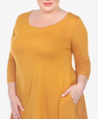 Plus Size Makayla Scoop Neck Tunic Top