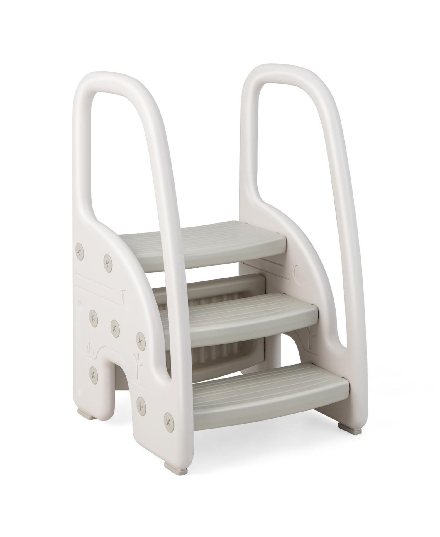 Kids 3-Step Stool with Safety Handles and Non-slip Pedals