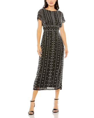 r&m richards beaded dress Beaded Slip Chiffon Jacket Dress main image 1