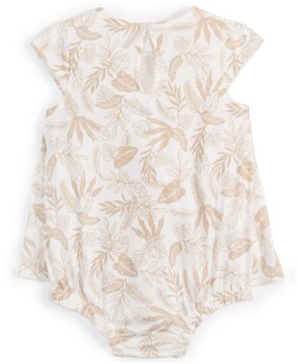 First Impressions Baby Girls Summer Chic Botanical-Print Sunsuit, Created for Macy's 