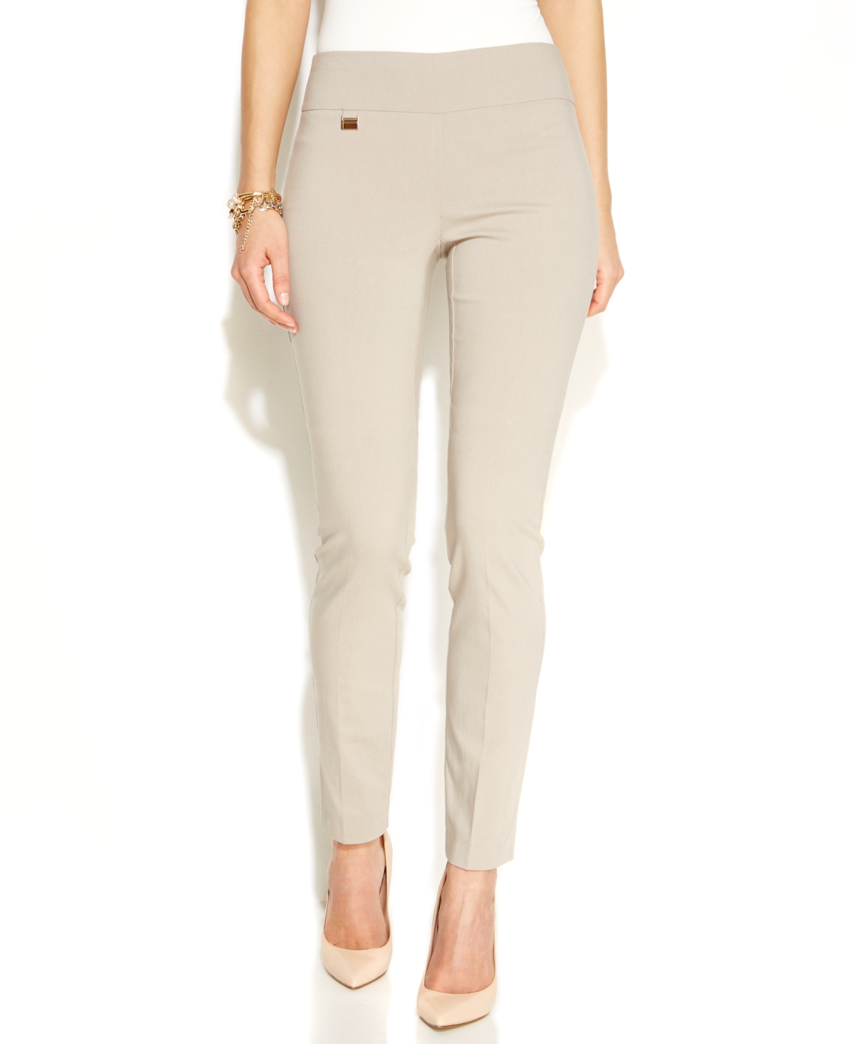Alfani Women s Tummy Control Pull On Skinny Pants Regular Short and Long Lengths Created for Macy s Smart Closet