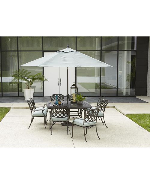 Furniture CLOSEOUT! Cast Aluminum 60" Square Outdoor Dining Table